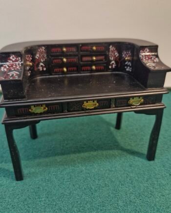 1:12 Dolls House Black Writing Desk    DF438
