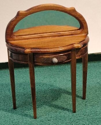 1 /12 scale  Half round side table Walnut F3030W