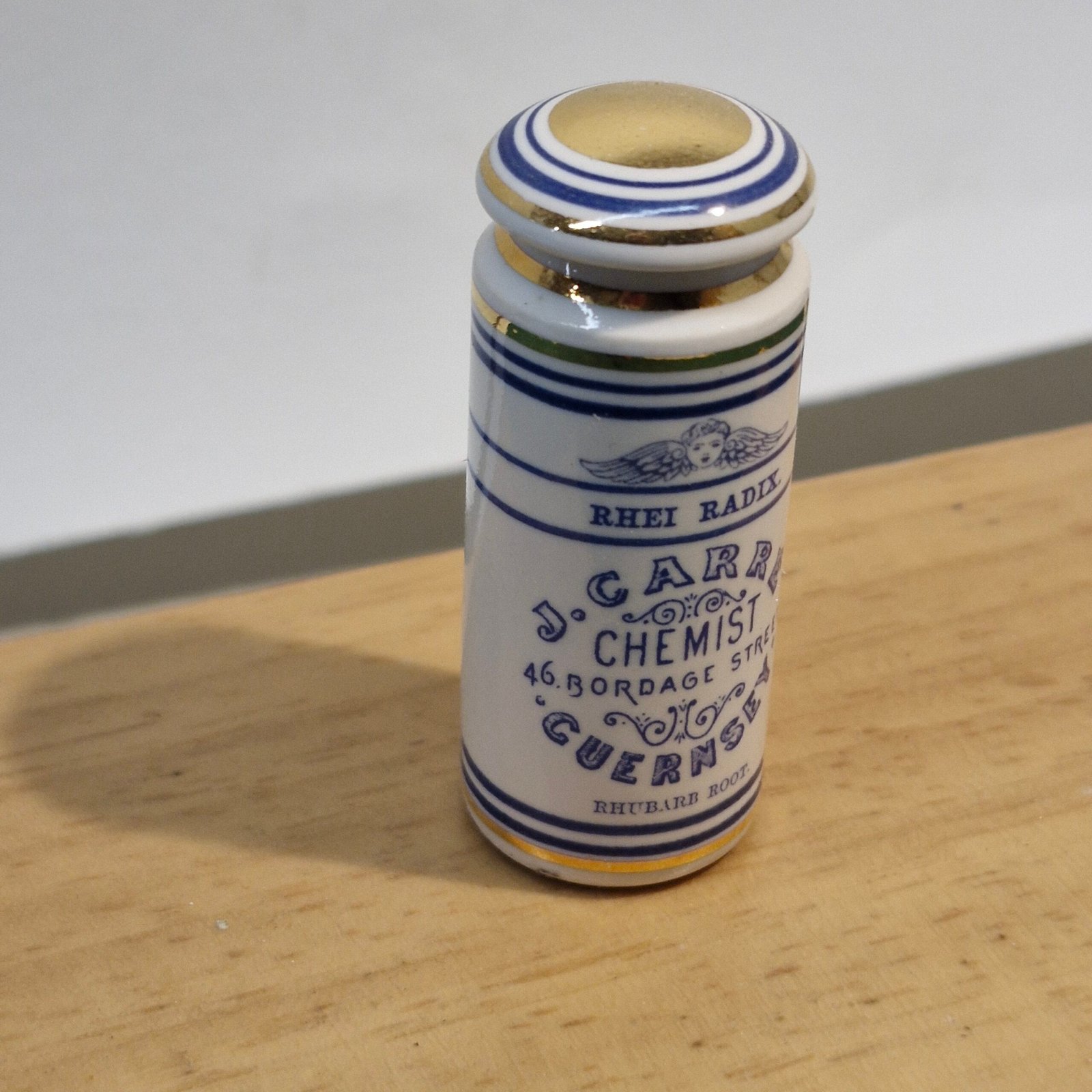 1:12th scale Miniature, Signed Terry Curran Ceramic Jar, T101