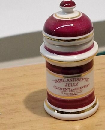 1:12th scale Miniature, Signed Terry Curran Ceramic Jar, T104