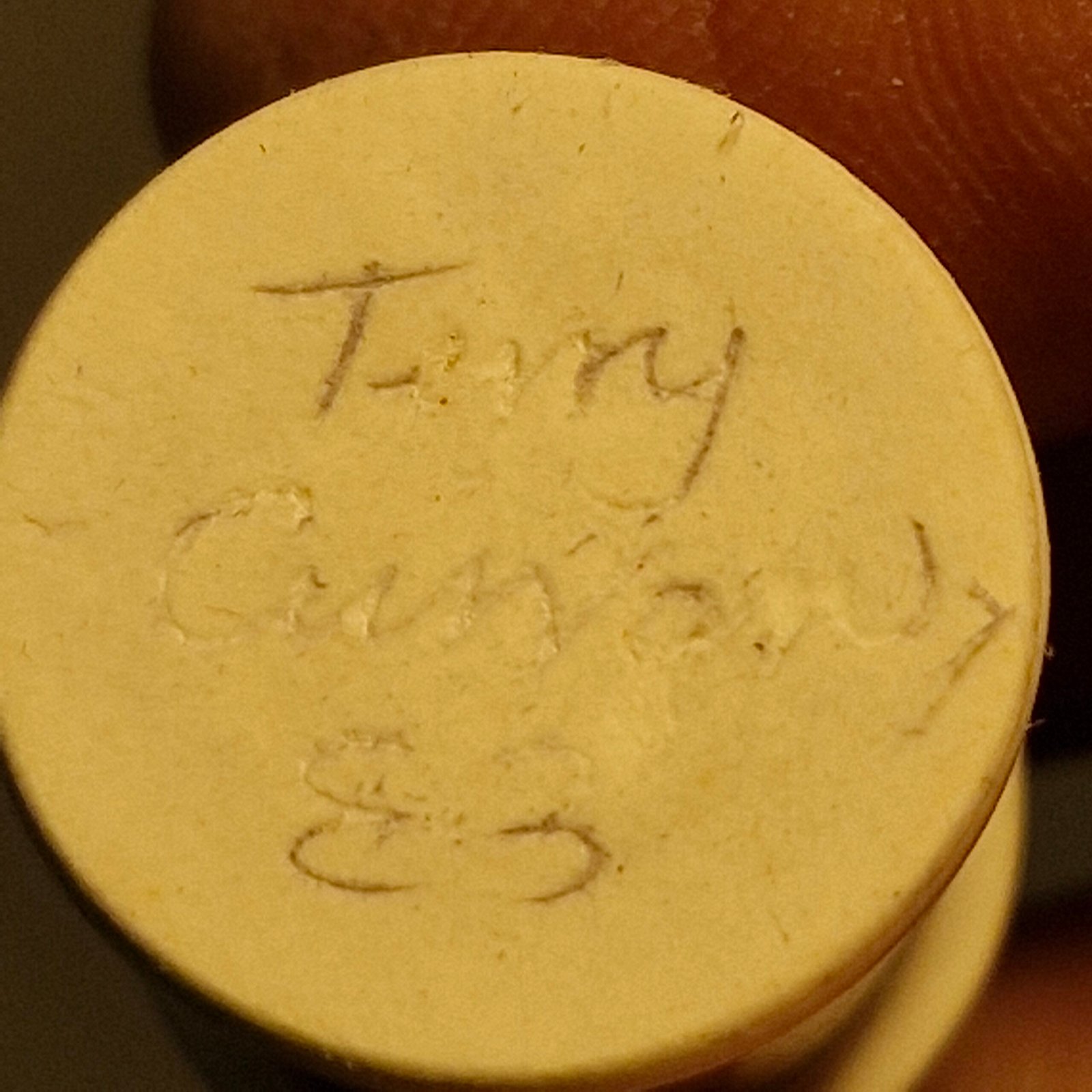 1:12th scale Miniature, Signed Terry Curran Ceramic Jar, T104