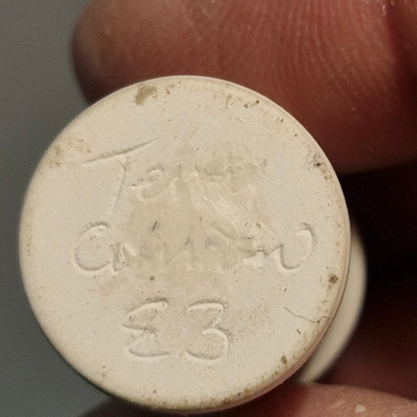 1:12th scale Miniature, Signed Terry Curran Ceramic Jar, T105
