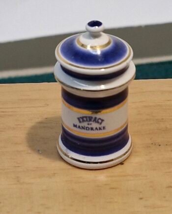 1:12th scale Miniature, Signed Terry Curran Ceramic Jar, T107