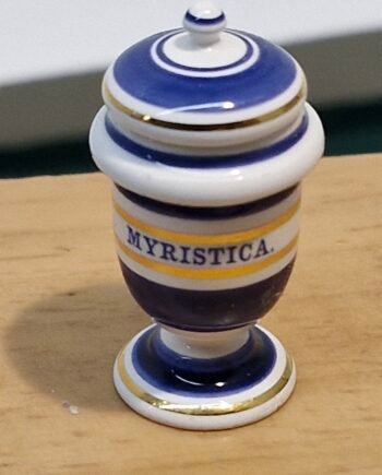 1:12th scale Miniature, Signed Terry Curran Ceramic Jar, T110