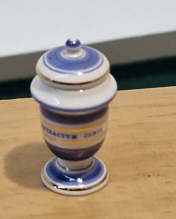 1:12th scale Miniature, Signed Terry Curran Ceramic Jar, T113