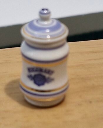 1:12th scale Miniature, Signed Terry Curran Ceramic Jar, T115