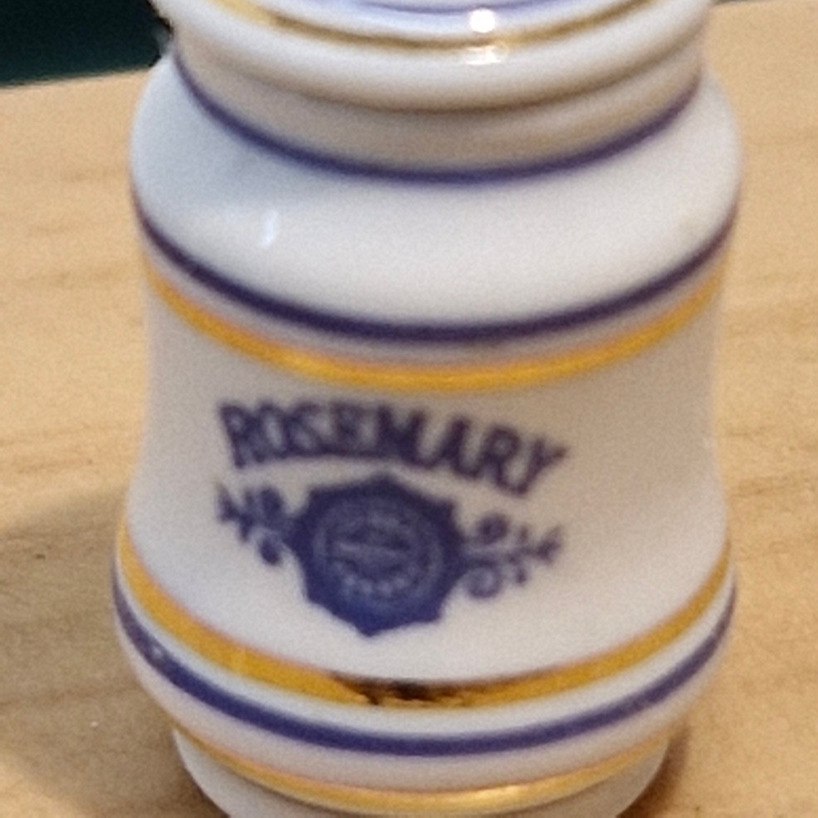 1:12th scale Miniature, Signed Terry Curran Ceramic Jar, T115