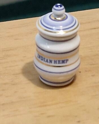 1:12th scale Miniature, Signed Terry Curran Ceramic Jar, T116