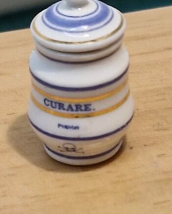 1:12th scale Miniature, Signed Terry Curran Ceramic Jar, T117