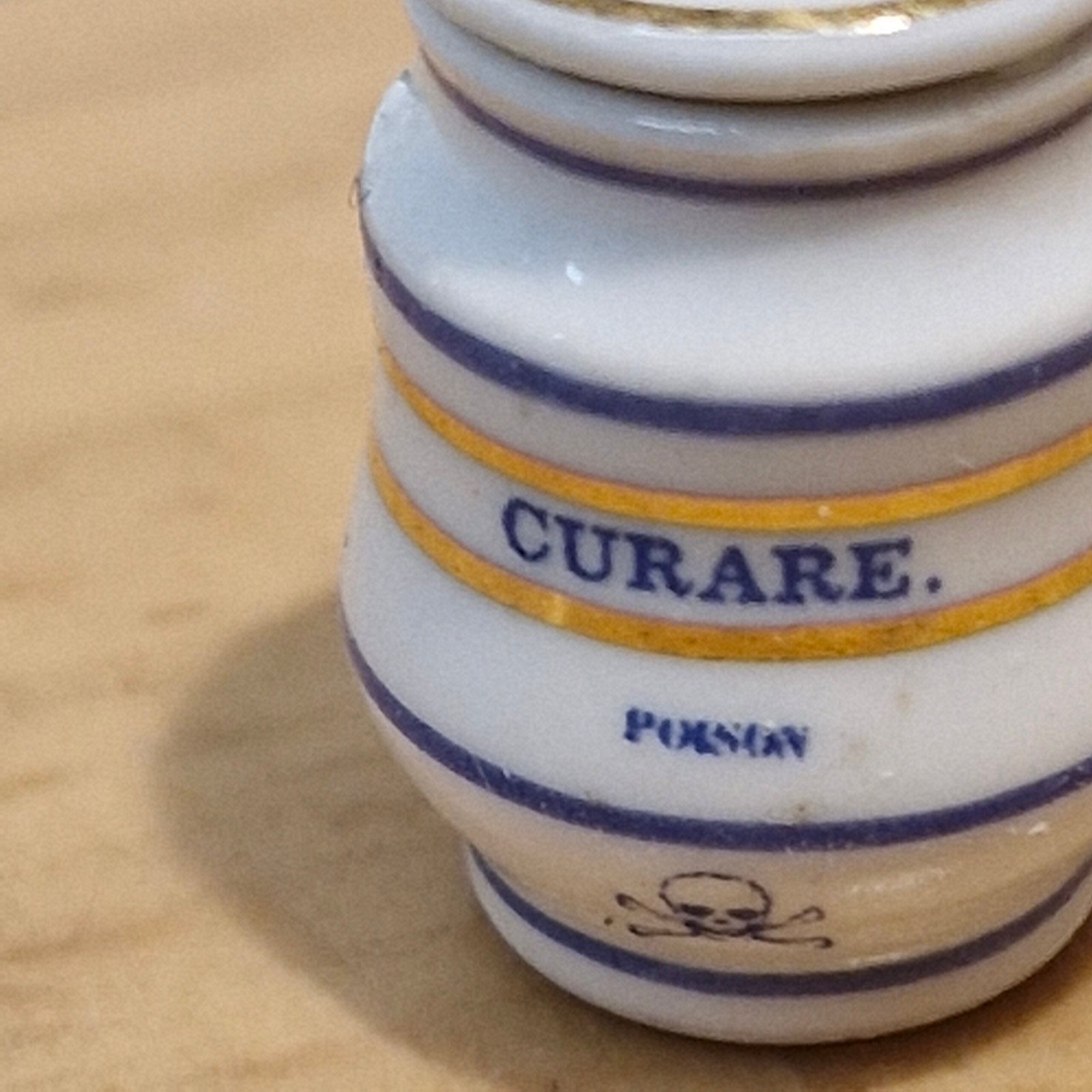1:12th scale Miniature, Signed Terry Curran Ceramic Jar, T117
