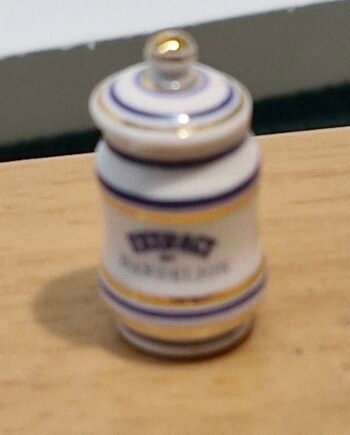 1:12th scale Miniature, Signed Terry Curran Ceramic Jar, T118