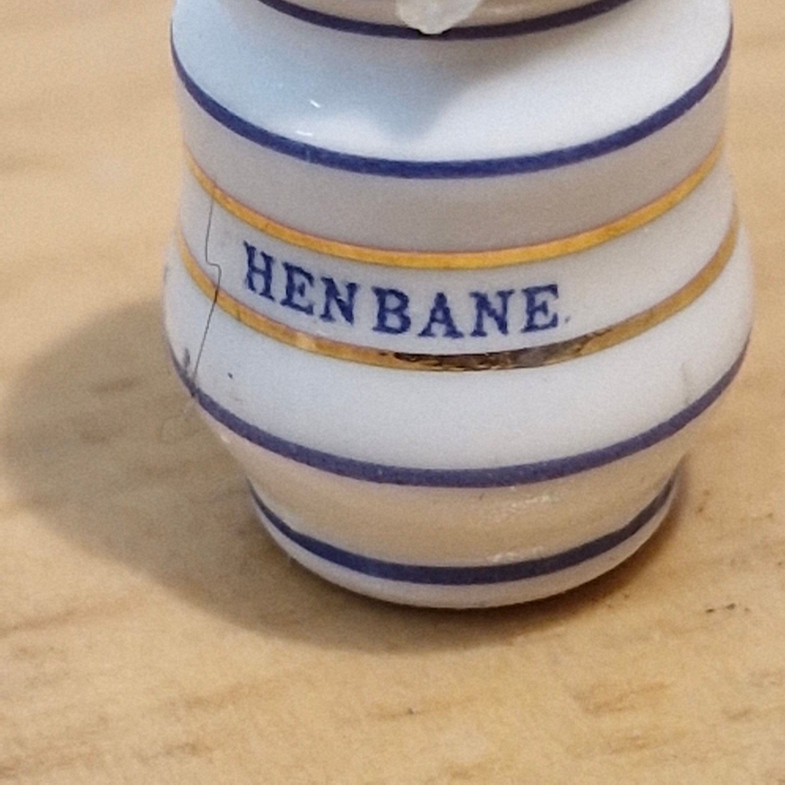 1:12th scale Miniature, Signed Terry Curran Ceramic Jar, T119