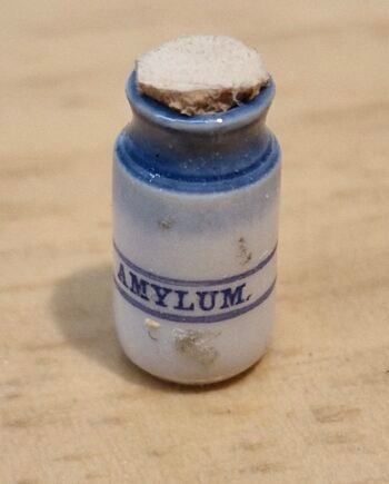 1:12th scale Miniature, Signed Terry Curran Ceramic Jar, T122