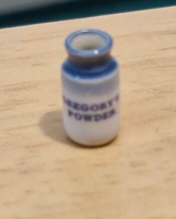 1:12th scale Miniature, Signed Terry Curran Ceramic Jar, T124