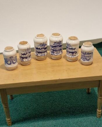 1:12th scale Miniature, Pharmacy  Chemist  Ceramic Jar, Rare   Signed  T128