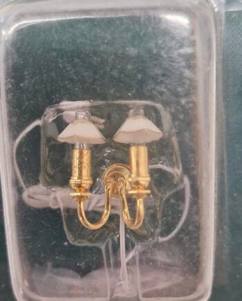 24th scale Dolls House Lighting Double Wall  Light    LTH42016