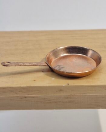 1:12th Scale Dolls House miniature  Large Cooper Frying Pan      R101