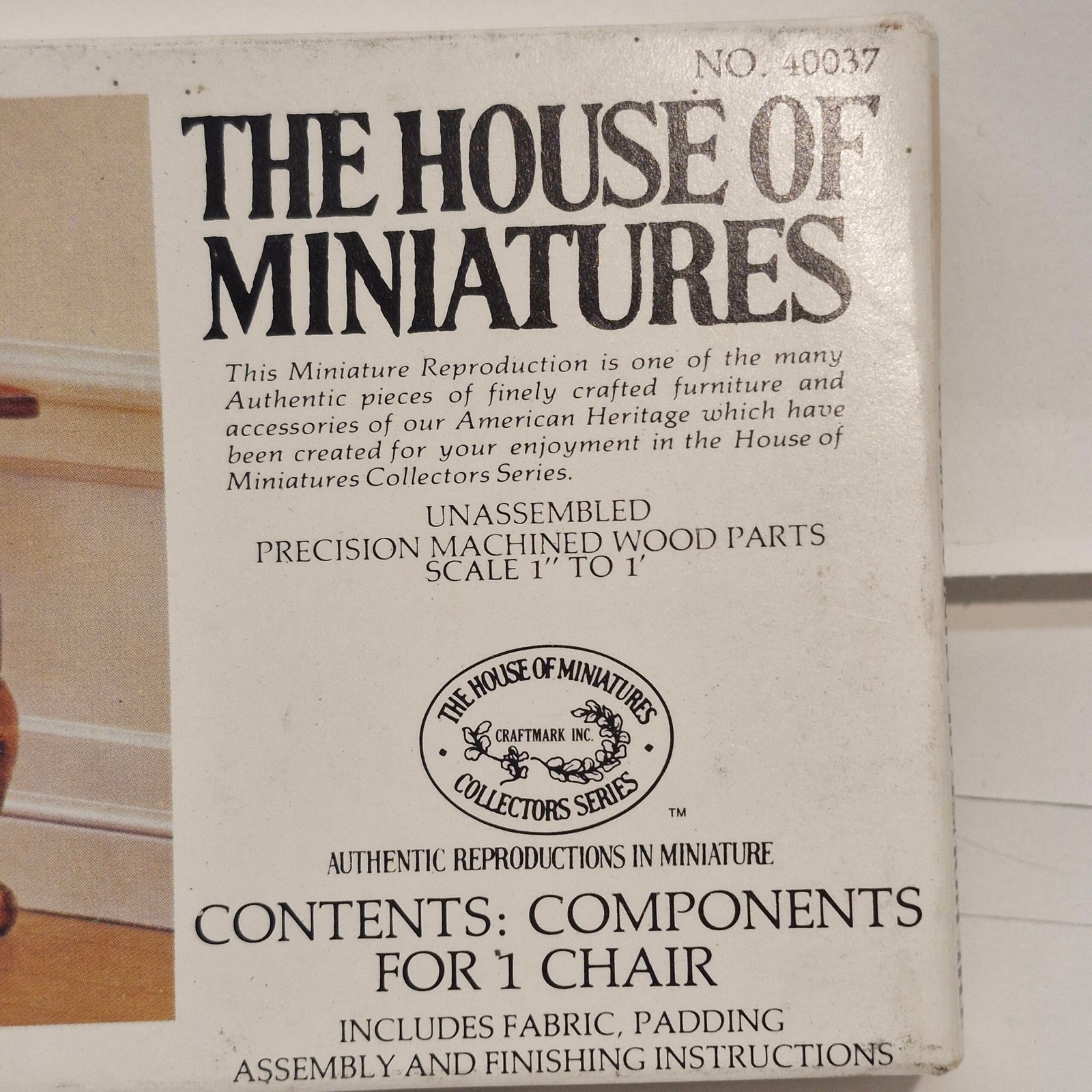 1:12th Scale Dolls House House of Miniature Furniture Kit 40037