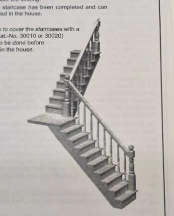1:12th Scale Dolls House Mini Mundus Angle Stair kit  MM70120