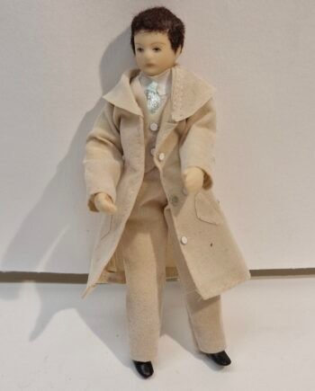 1:12th Scale Dolls House Miniatures, Porcelain Doll.  Man   KM01