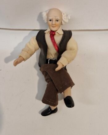 1:12th Scale Dolls House Miniatures, Quality  Porcelain Doll.  Man   KM04