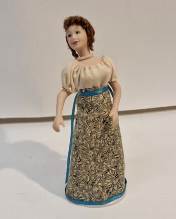1:12th Scale Dolls House Miniatures, Quality  Porcelain Doll.  Woman     KM05