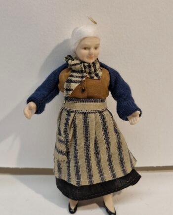 1:12th Scale Dolls House Miniatures, Quality  Porcelain Doll. Woman   KM08