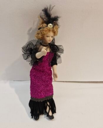 1:12th Scale Dolls House Miniatures, Porcelain Doll. Woman   KM13