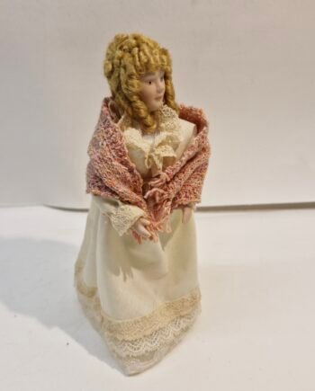 1:12th Scale Dolls House Miniatures, Porcelain Doll. Woman   KM15
