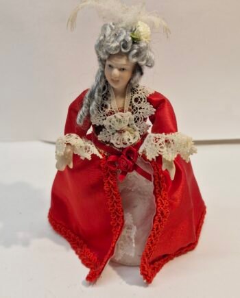 1:12th Scale Dolls House Miniatures, Porcelain Doll. Woman   KM16