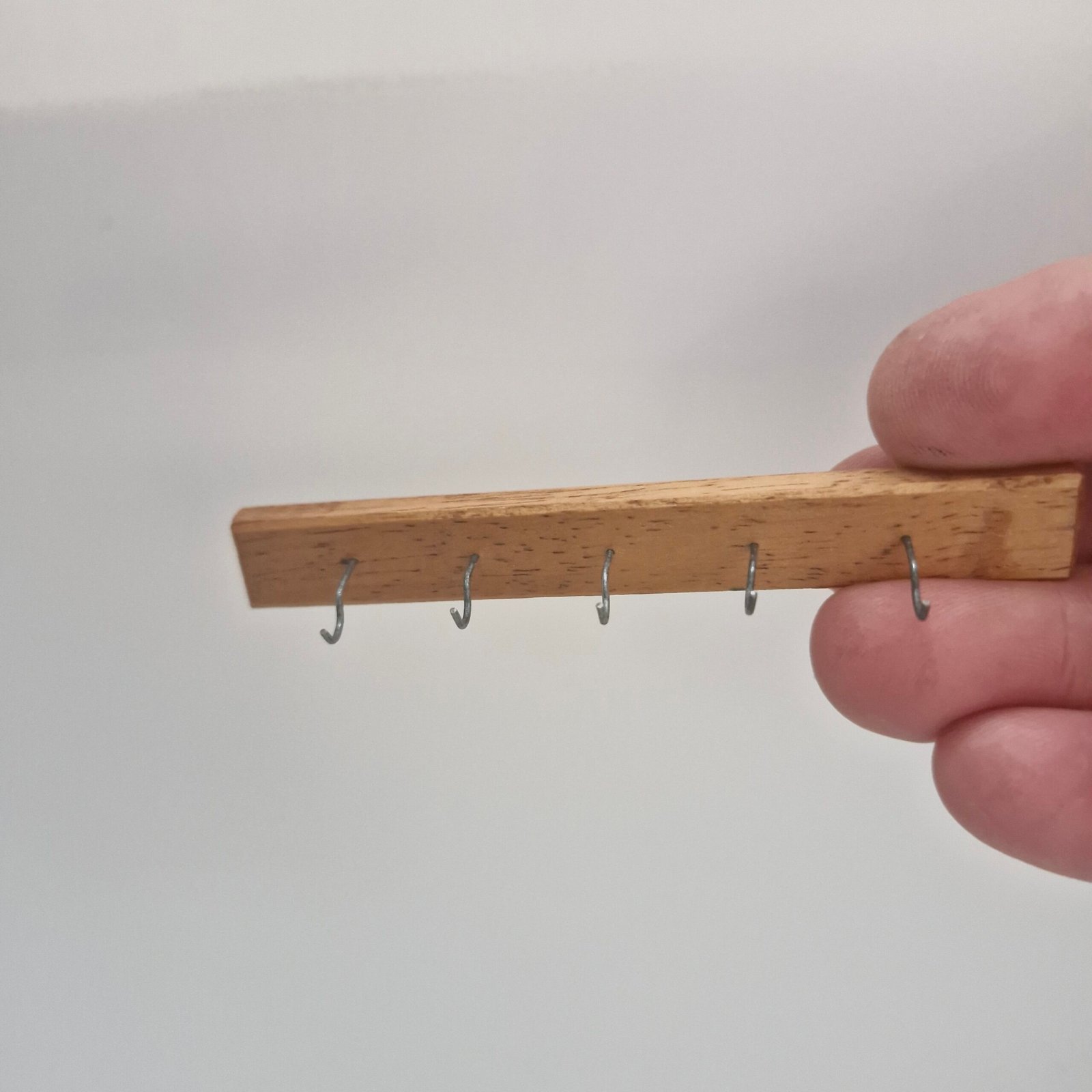 1/12th scale Dolls House Miniature Hooks Wooden Board RP53