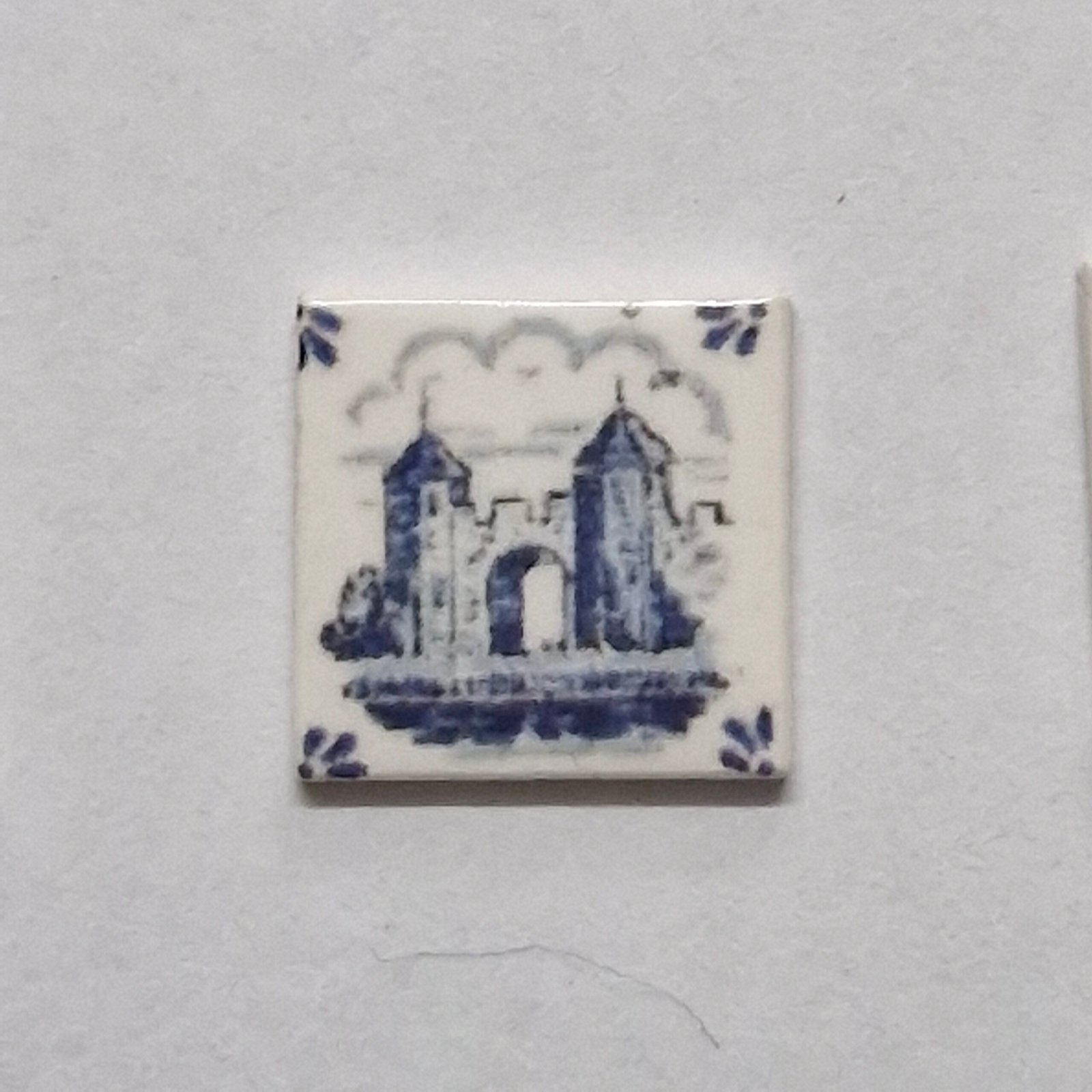 1 /12 scale Dolls House Real Ceramic Tiles 1 SET of Delph SET 4 (9 tiles)