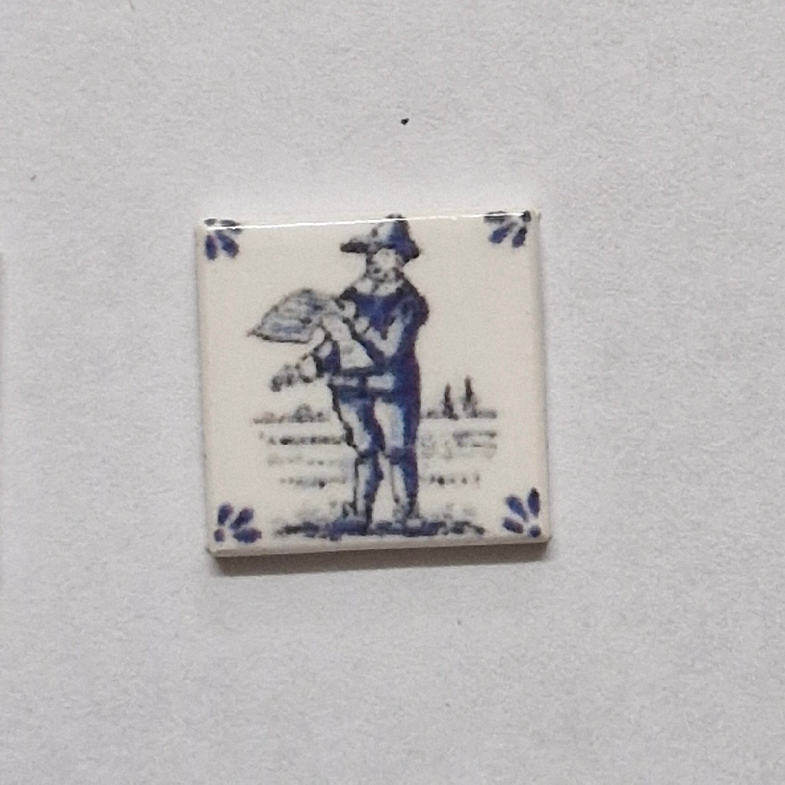 1 /12 scale Dolls House Real Ceramic Tiles 1 SET of Delph SET 4 (9 tiles)