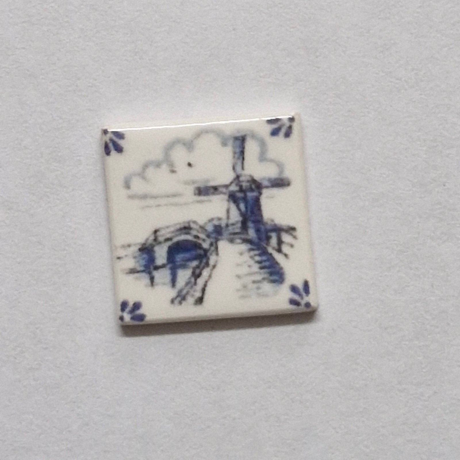 1 /12 scale Dolls House Real Ceramic Tiles 1 SET of Delph SET 4 (9 tiles)