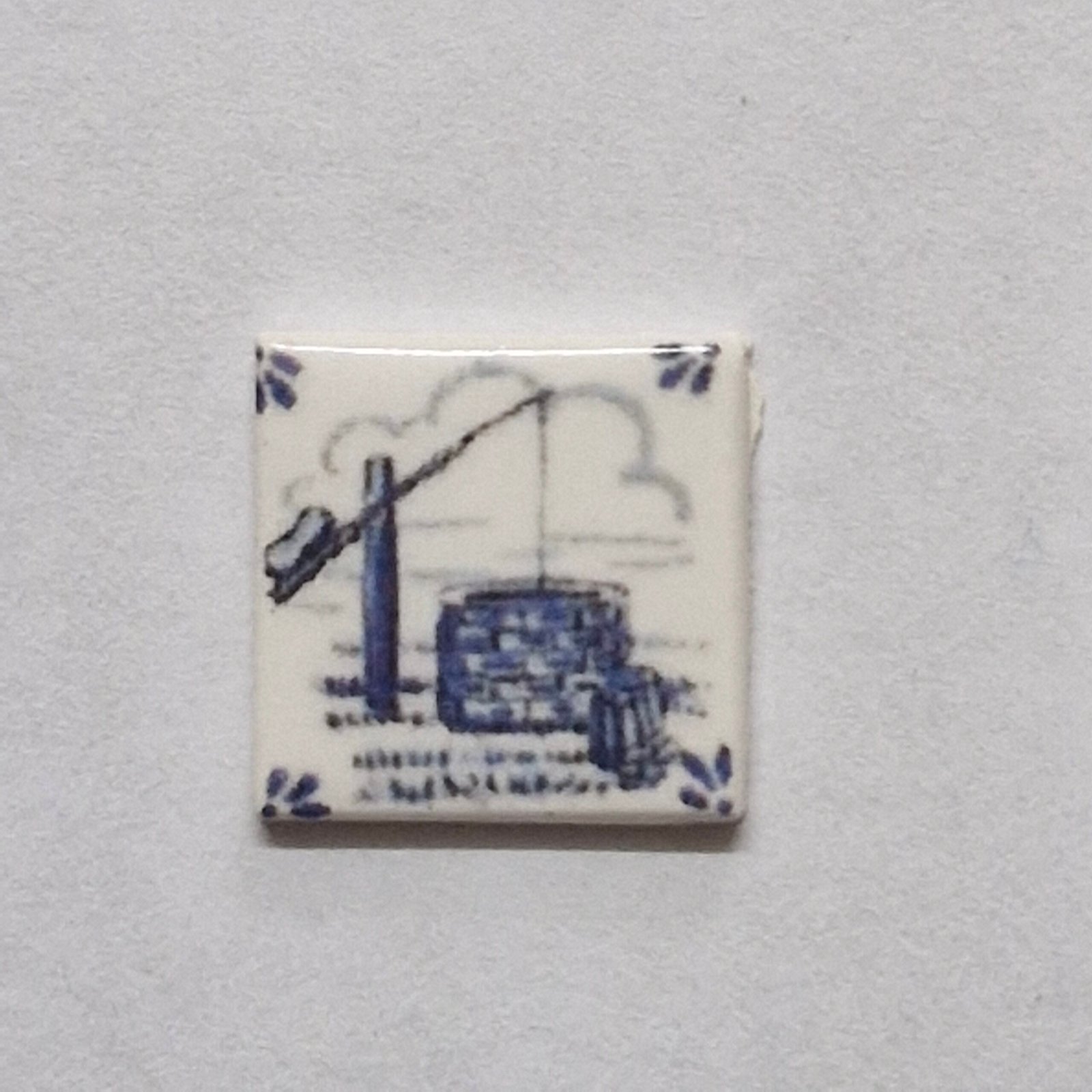1 /12 scale Dolls House Real Ceramic Tiles 1 SET of Delph SET 4 (9 tiles)