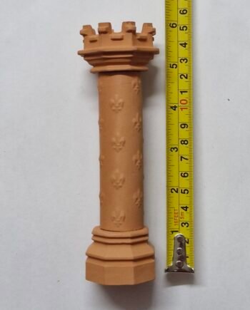 1 /12 scale   Dolls House   A - Captain Pot Fleur-de-Lys  Chimney Pot   Romney01
