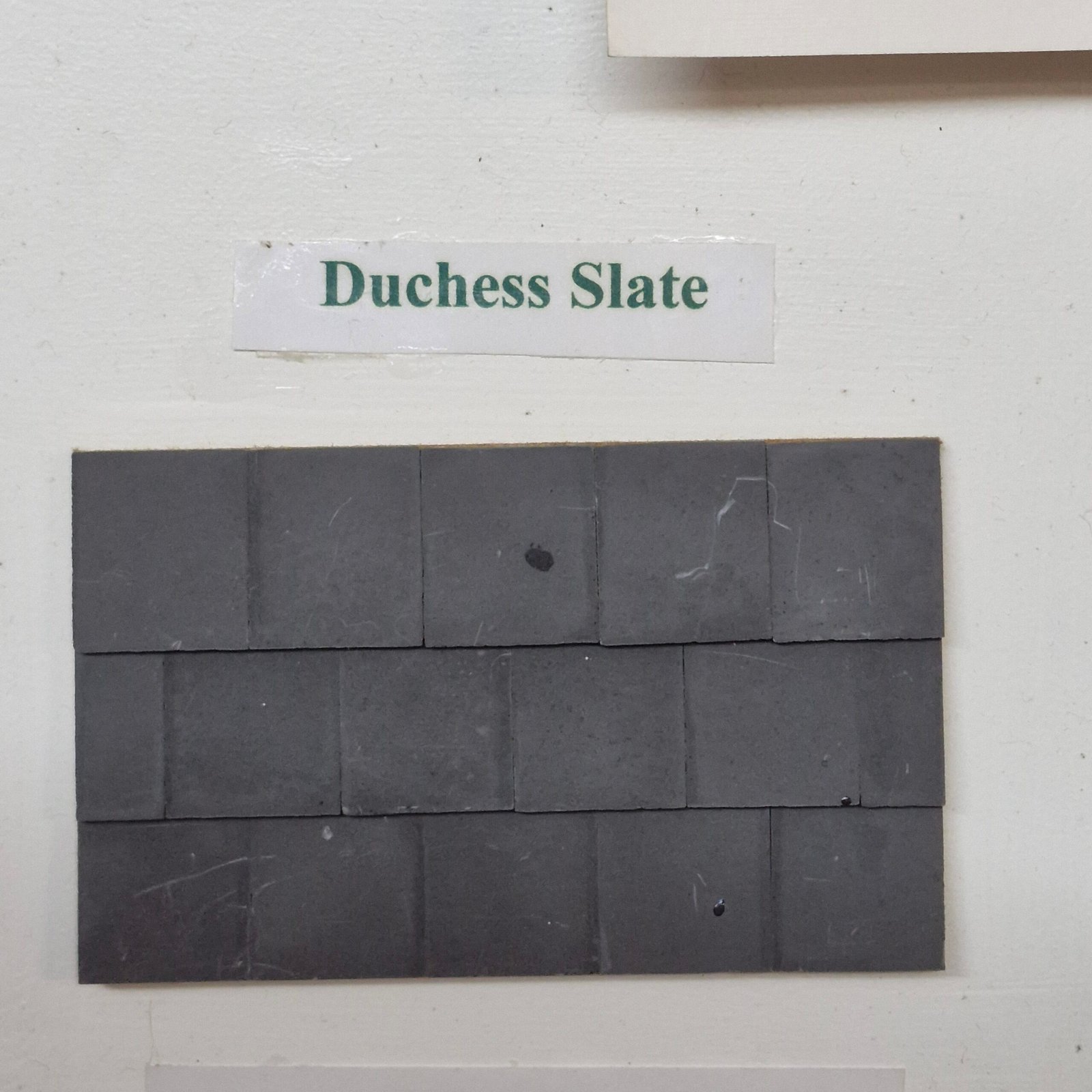 1 /12 scale Dolls House Duchess 1/2 Roof Tile Slate Coloured ROM8