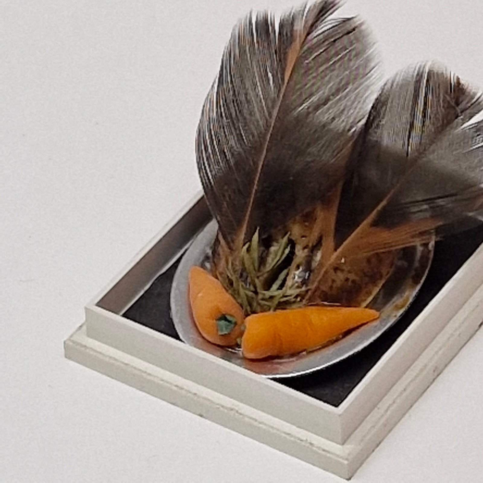 12th scale Dolls House Food Pheasant Dinner RX03