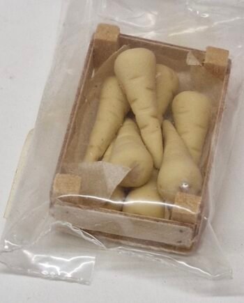 12th scale Dolls House Food  Crate of Parsnips  RX12