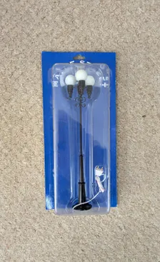 dolls house lighting BARGAIN  12v Black 3-Globe Street Lamp  MS22  Clearance
